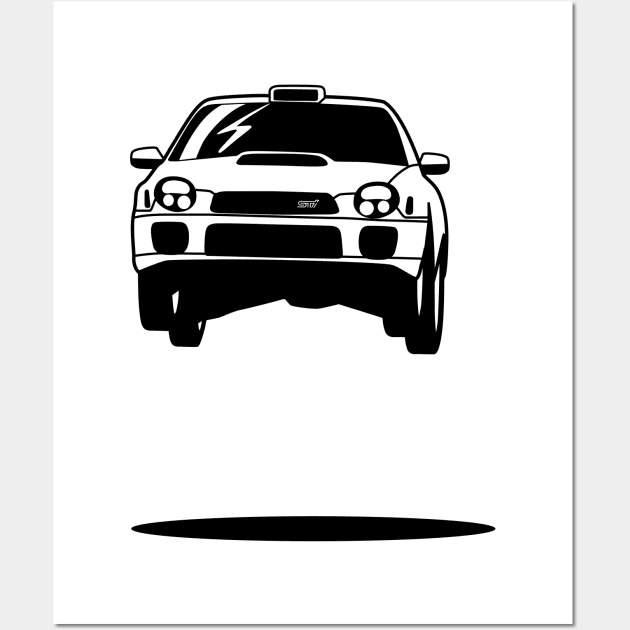 Subie Rally Jump Wall Art by HSDESIGNS